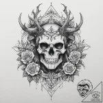 A slavic leshy (forest spirit), concept art f… – tattoo sketch (№1754298954_0, 04.08.2025 09:15) — tattoovalue.net