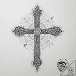 Tattoo sketch a magical warding symbol glowin… – tattoo sketch (№1754299359_0, 04.08.2025 09:22) — tattoovalue.net