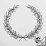 Tattoo design a laurel wreath, for triumph an… – tattoo sketch (№1754301759_0, 04.08.2025 10:02) — tattoovalue.net