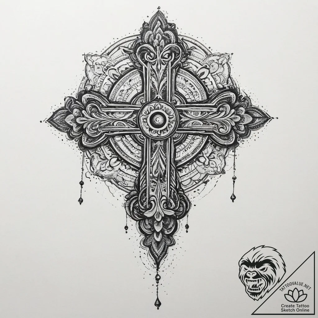 Tattoo design a subtle 'glitch' effect on a b... - tattoo sketch (№1754302358_0, 04.08.2025 10:12) — tattoovalue.net