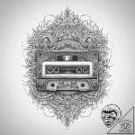 Tattoo sketch a vhs tape of an old console ga… – tattoo sketch (№1754302758_0, 04.08.2025 10:19) — tattoovalue.net