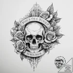 Bridge, artistic tattoo sketch, on a clean wh… – tattoo sketch (№1754303554_0, 04.08.2025 10:32) — tattoovalue.net