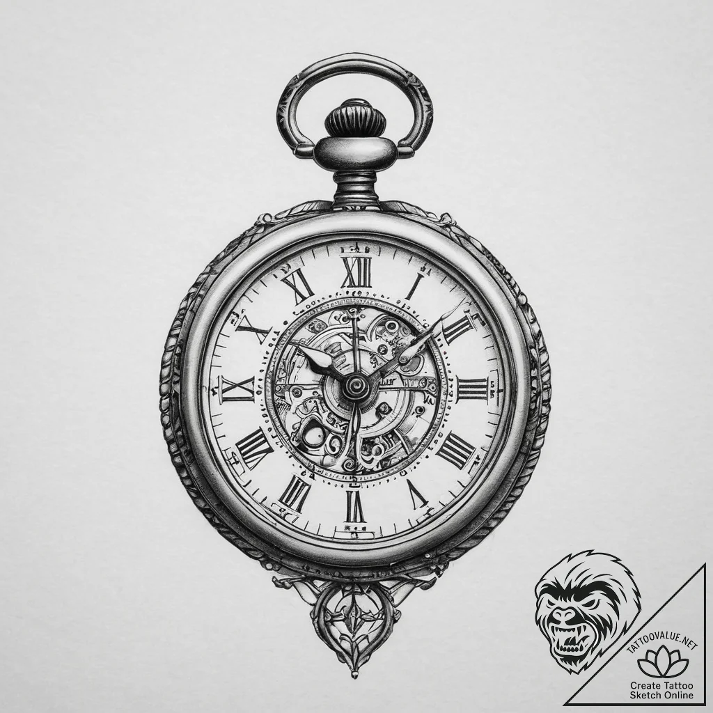 Tattoo sketch a detailed but small antique po... - tattoo sketch (№1754305352_0, 04.08.2025 11:02) — tattoovalue.net