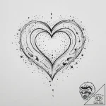 Tattoo sketch a heart with subtle celestial b… – tattoo sketch (№1754307164_0, 04.08.2025 11:32) — tattoovalue.net