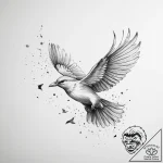 Tattoo design a book whose pages turn into bi… – tattoo sketch (№1754310394_0, 04.08.2025 12:26) — tattoovalue.net