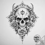 Tattoo design a zodiac animal with a single,… – tattoo sketch (№1754312021_0, 04.08.2025 12:53) — tattoovalue.net