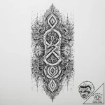 Tattoo design a fantasy scroll unfurling with… – tattoo sketch (№1754315273_0, 04.08.2025 13:47) — tattoovalue.net