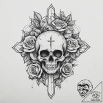 Tattoo sketch a symbol representing a persona… – tattoo sketch (№1754316698_0, 04.08.2025 14:11) — tattoovalue.net