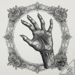 Tattoo design a zombie’s decaying hand reachi… – tattoo sketch (№1754316908_0, 04.08.2025 14:15) — tattoovalue.net