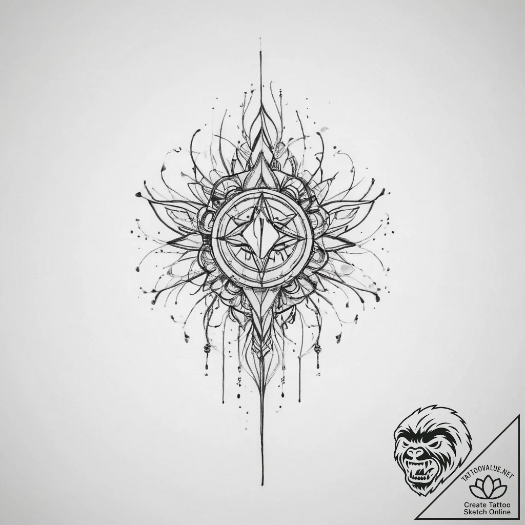 Pulse - tattoo sketch (№1754317521_0, 04.08.2025 14:25) — tattoovalue.net