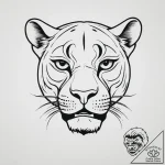 Panther, tattoo flash sheet design, black and… – tattoo sketch (№1754320213_0, 04.08.2025 15:10) — tattoovalue.net
