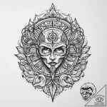 Tattoo sketch a paintbrush on one, a palette… – tattoo sketch (№1754320418_0, 04.08.2025 15:13) — tattoovalue.net