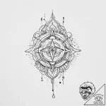 Tattoo design an abstract representation of d… – tattoo sketch (№1754321205_0, 04.08.2025 15:26) — tattoovalue.net