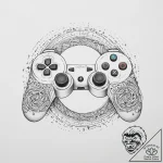 Tattoo design a controller’s analog stick for… – tattoo sketch (№1754322640_0, 04.08.2025 15:50) — tattoovalue.net