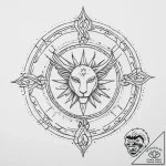 Tattoo sketch a zodiac glyph with a rough, ha… – tattoo sketch (№1754323661_0, 04.08.2025 16:07) — tattoovalue.net