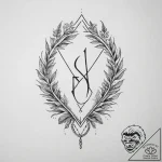 107. tattoo design: a “yest” rune with subtle… – tattoo sketch (№1754325704_0, 04.08.2025 16:41) — tattoovalue.net