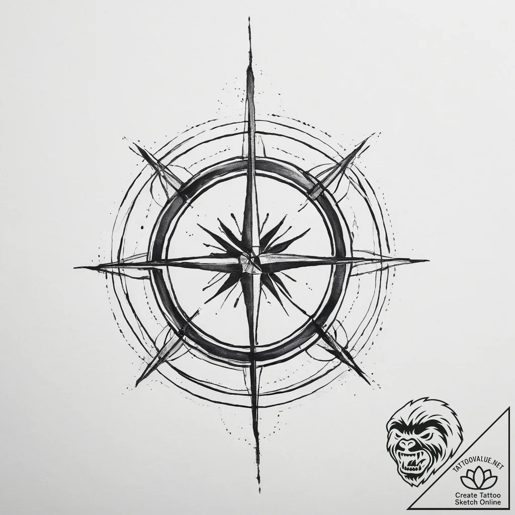 Tattoo sketch a sagittarius archer with a sub... - tattoo sketch (№1754325908_0, 04.08.2025 16:45) — tattoovalue.net