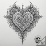 Tattoo design a hand covering a heart, symbol… – tattoo sketch (№1754326112_0, 04.08.2025 16:48) — tattoovalue.net