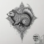 Skunk, tattoo flash sheet design, detailed cr… – tattoo sketch (№1754326728_0, 04.08.2025 16:58) — tattoovalue.net