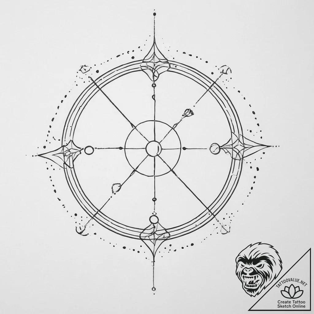 Tattoo sketch a zodiac constellation so minim... - tattoo sketch (№1754327348_0, 04.08.2025 17:09) — tattoovalue.net