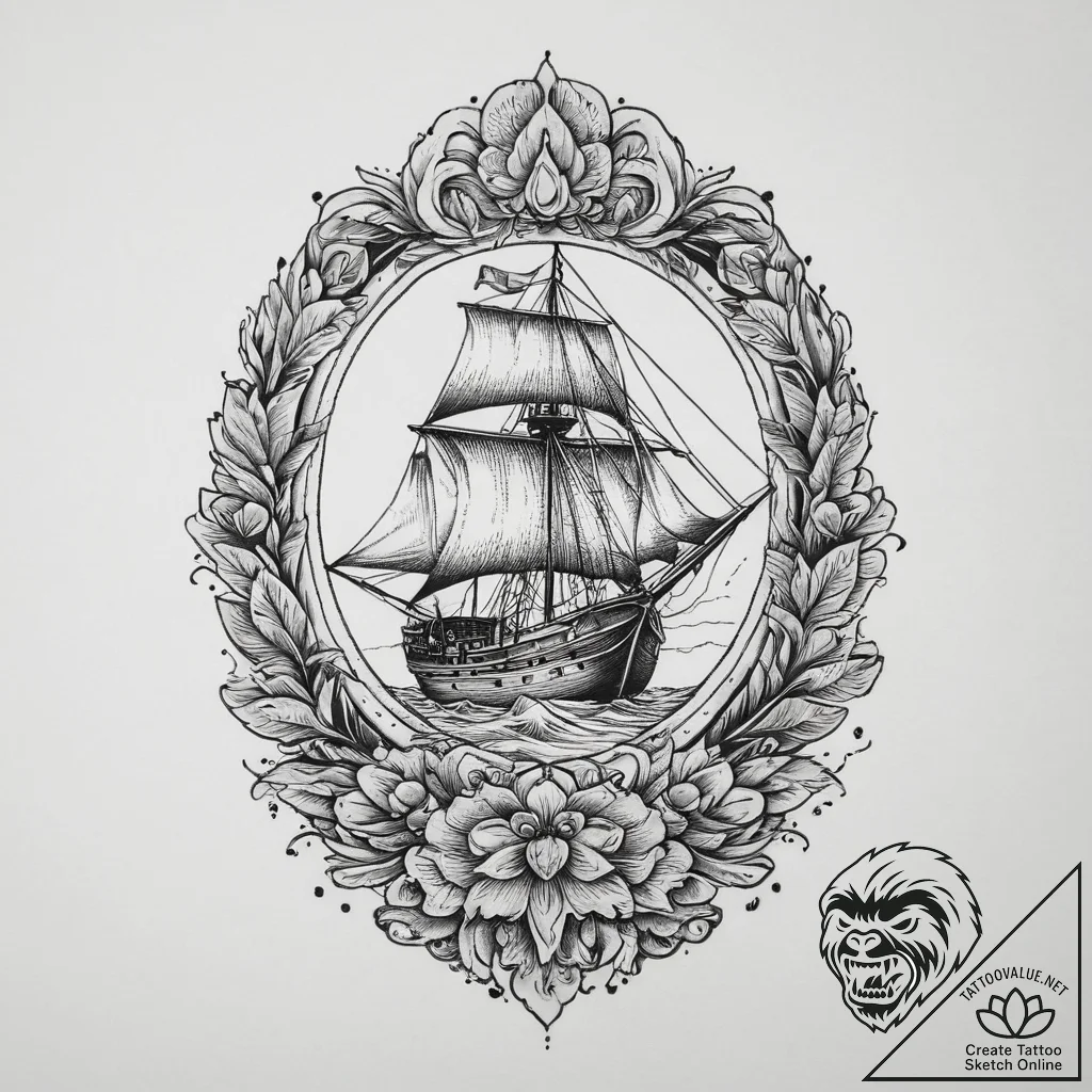 A person carving a wooden sculpture., artisti... - tattoo sketch (№1754328569_0, 04.08.2025 17:29) — tattoovalue.net