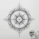 р сѓрѕр° рђр»р°с‚с‹сђсњ (alatyr, center of th… – tattoo sketch (№1754331449_0, 04.08.2025 18:17) — tattoovalue.net