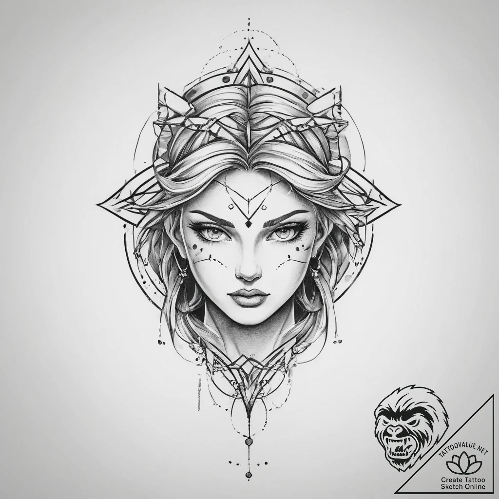 Hero - tattoo sketch (№1754331661_0, 04.08.2025 18:21) — tattoovalue.net