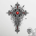 Tattoo design a striking contrast of blackwor… – tattoo sketch (№1754334114_0, 04.08.2025 19:01) — tattoovalue.net
