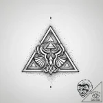 The triforce (from the legend of zelda), tatt… – tattoo sketch (№1754334933_0, 04.08.2025 19:15) — tattoovalue.net