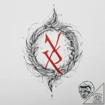 91. tattoo sketch: the rune “vetar,” its line… – tattoo sketch (№1754335731_0, 04.08.2025 19:28) — tattoovalue.net