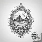 Tattoo sketch a solid, unyielding rock agains… – tattoo sketch (№1754335930_0, 04.08.2025 19:32) — tattoovalue.net