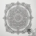 The quiet interior of a monastery., tattoo dr… – tattoo sketch (№1754336129_0, 04.08.2025 19:35) — tattoovalue.net