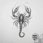 Tattoo design a scorpio scorpion’s tail morph… – tattoo sketch (№1754336528_0, 04.08.2025 19:42) — tattoovalue.net