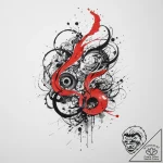 Tattoo sketch an abstract representation of f… – tattoo sketch (№1754336925_0, 04.08.2025 19:48) — tattoovalue.net