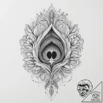 A detailed shot of the intricate pattern on a… – tattoo sketch (№1754337322_0, 04.08.2025 19:55) — tattoovalue.net