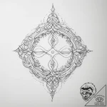 Tattoo design a flowing river of light connec… – tattoo sketch (№1754338527_0, 04.08.2025 20:15) — tattoovalue.net