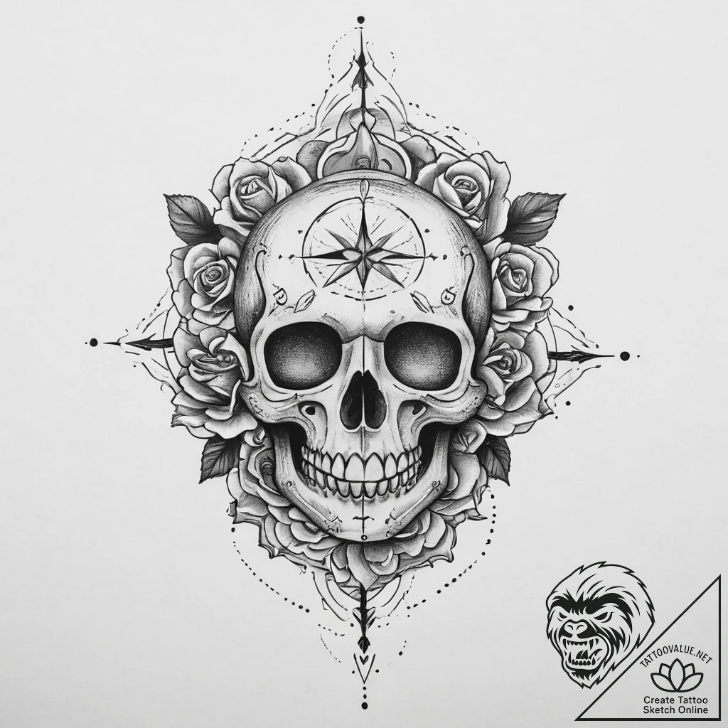 Tattoo sketch a focused eye with a target ret... - tattoo sketch (№1754343191_0, 04.08.2025 21:33) — tattoovalue.net