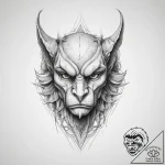 Tattoo design a stylized depiction of a guard… – tattoo sketch (№1754346222_0, 04.08.2025 22:23) — tattoovalue.net