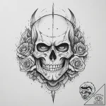 A powerful tattoo design of perun’s face merg… – tattoo sketch (№1754347035_0, 04.08.2025 22:37) — tattoovalue.net