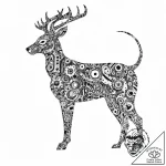 Tattoo design an abstract circuit board formi… – tattoo sketch (№1754391951_0, 05.08.2025 11:05) — tattoovalue.net