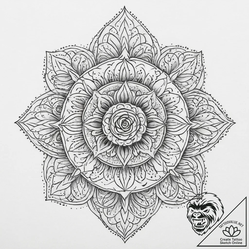 Rose hips, tattoo drawing outline, sepia tone... - tattoo sketch (№1754393974_0, 05.08.2025 11:39) — tattoovalue.net