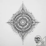 Tattoo sketch a stylized energy shield rippli… – tattoo sketch (№1754394990_0, 05.08.2025 11:56) — tattoovalue.net