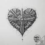 Tattoo sketch a minimalist joystick with an a… – tattoo sketch (№1754395193_0, 05.08.2025 11:59) — tattoovalue.net