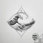 Tattoo sketch a subtle “wave” of emotion movi… – tattoo sketch (№1754397435_0, 05.08.2025 12:37) — tattoovalue.net