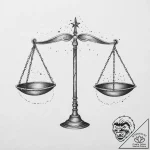 Tattoo sketch libra constellation, its stars… – tattoo sketch (№1754400947_0, 05.08.2025 13:35) — tattoovalue.net