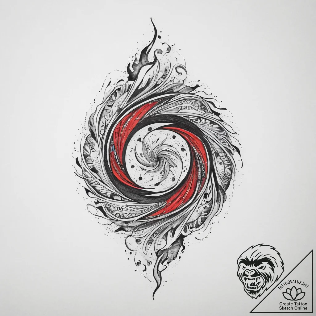 Tattoo sketch an abstract interpretation of "... - tattoo sketch (№1754403213_0, 05.08.2025 14:13) — tattoovalue.net