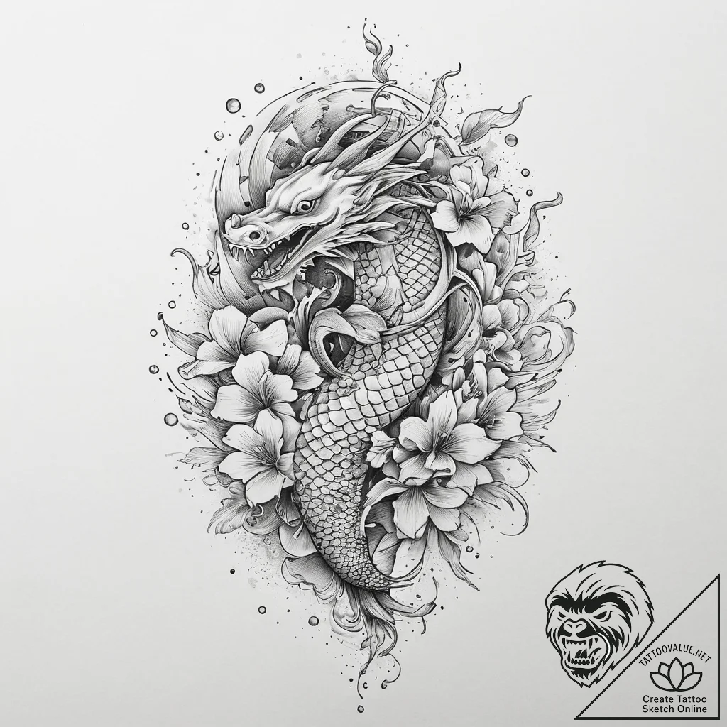 Ray gun, ink illustration for tattoo, dotwork... - tattoo sketch (№1754407125_0, 05.08.2025 15:18) — tattoovalue.net