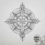 Tattoo design a zodiac symbol as if drawn in… – tattoo sketch (№1754409594_0, 05.08.2025 15:59) — tattoovalue.net