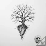 Tattoo sketch cracked earth or concrete, with… – tattoo sketch (№1754410006_0, 05.08.2025 16:06) — tattoovalue.net