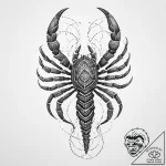 Tattoo design a scorpio scorpion, with a subt… – tattoo sketch (№1754411034_0, 05.08.2025 16:23) — tattoovalue.net